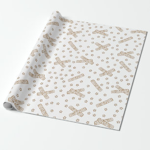 Papel De Regalo Navidades Crackers Gold Toile