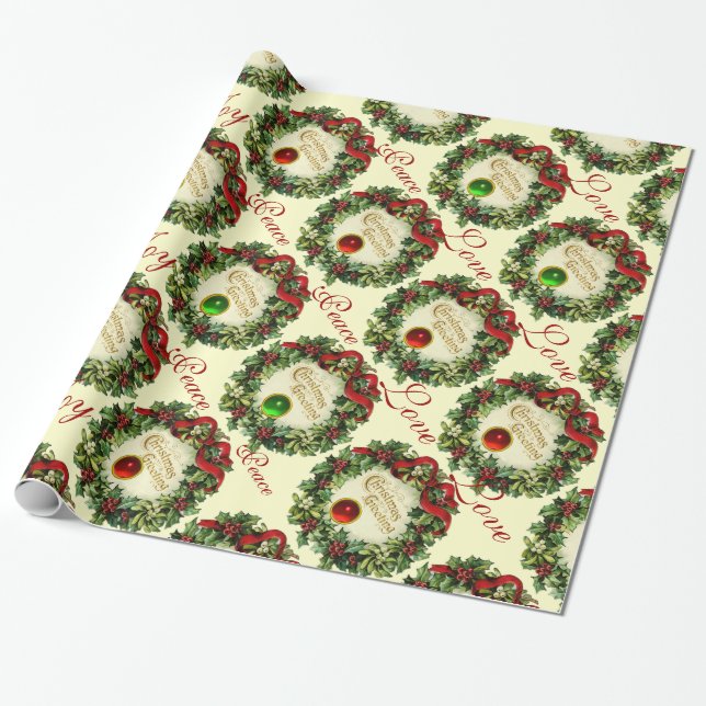 PAPEL DE REGALO NAVIDADES CRUZADOS CON BRAZOS DE SALUD, DISFRUTAR  (Desenrollado)