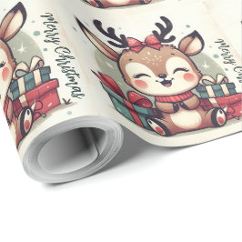 Papel De Regalo Navidades Cute cajas de regalo de reno