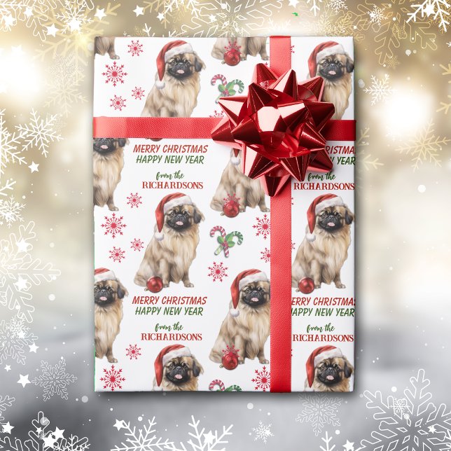Papel De Regalo Navidades Cute Pekingese (Subido por el creador)
