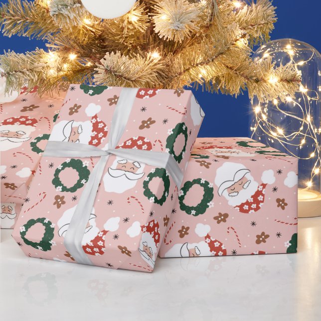 Papel De Regalo Navidades Cute Santa (Vacaciones)