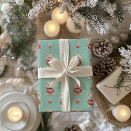 Papel De Regalo Navidades Cute Teddy Bear