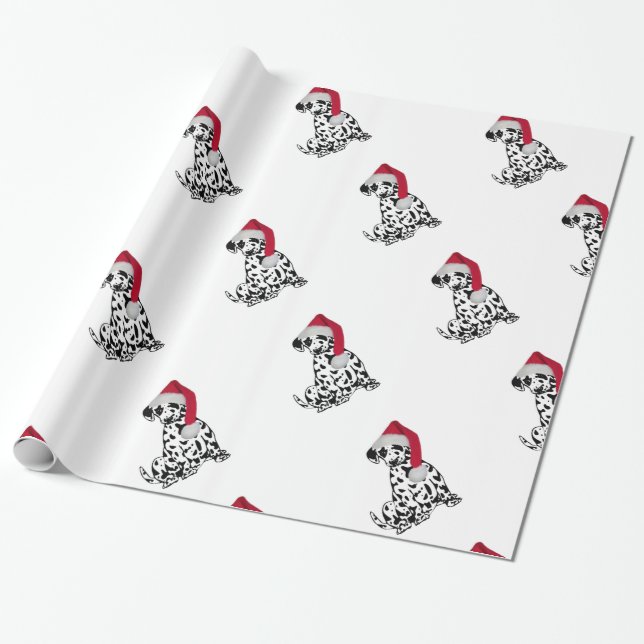 Papel De Regalo Navidades Dalmatian (Desenrollado)