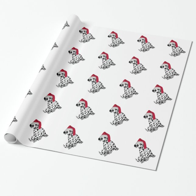 Papel De Regalo Navidades Dalmatian (Desenrollado)