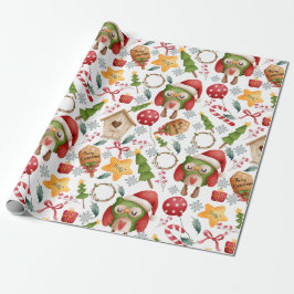 Papel De Regalo Navidades de acuarela cútima