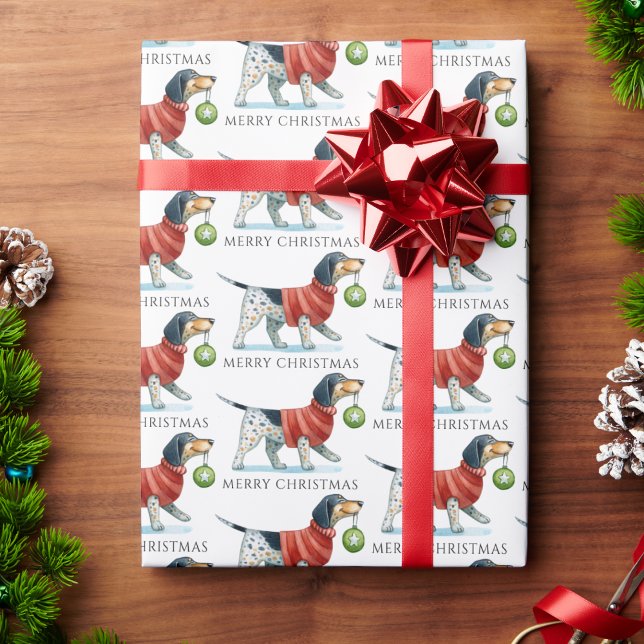 Papel De Regalo Navidades de acuarela de perro (Subido por el creador)