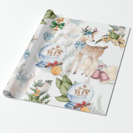 Papel De Regalo Navidades de acuarela elegante