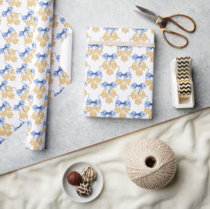 Papel De Regalo Navidades de acuarela o bidones Bodas