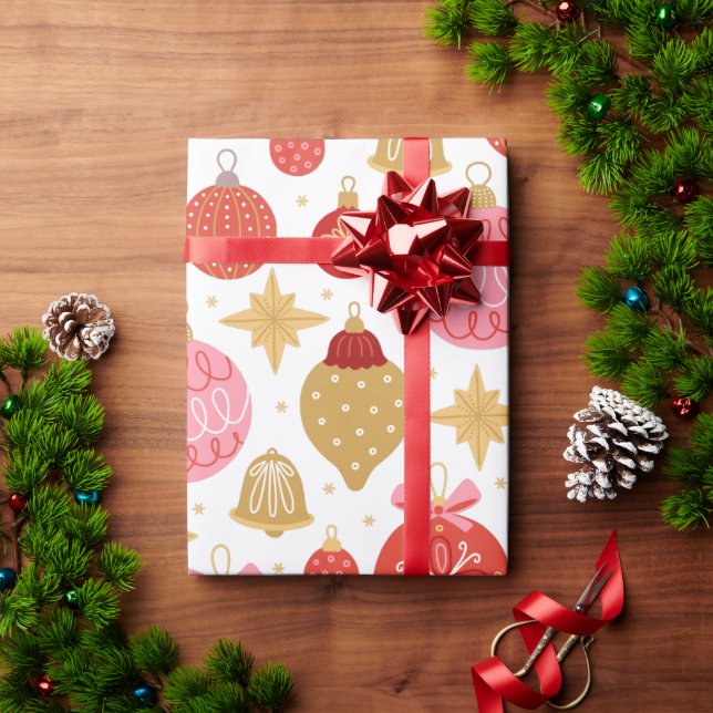 Papel De Regalo Navidades de adornos de navidad festivos (Regalo de vacaciones)