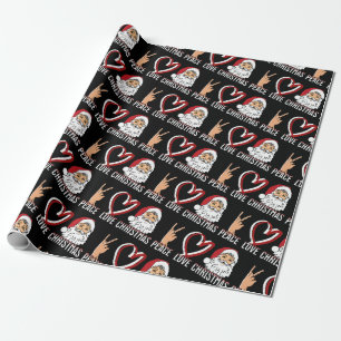 Papel De Regalo Navidades de amor por la paz