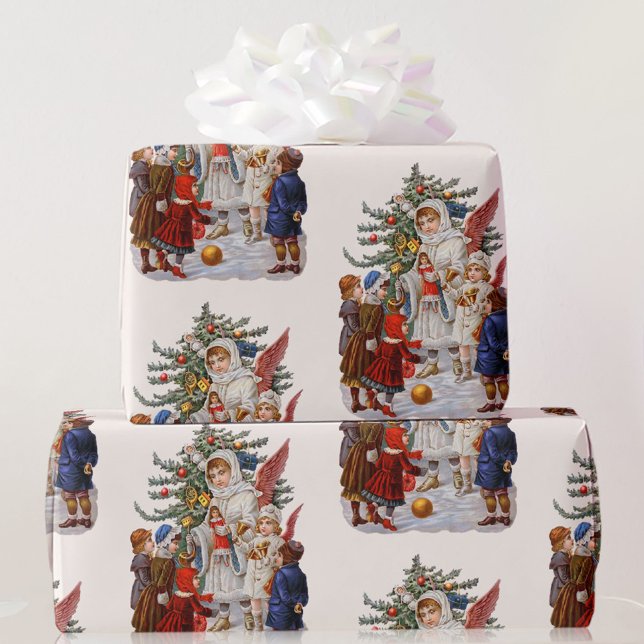 Papel De Regalo Navidades de Ángel Guardian Victoriano entregan ni (Subido por el creador)