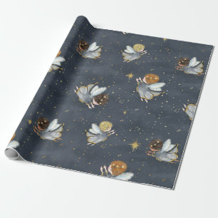 Papel De Regalo Navidades de ángeles