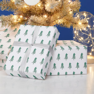 Papel De Regalo Navidades de árbol acuático