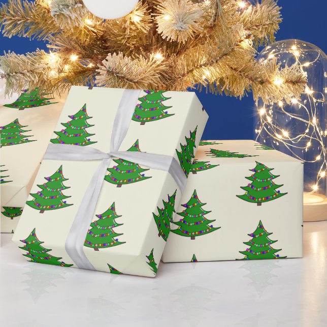 Papel De Regalo Navidades de árbol de vacaciones (Vacaciones)