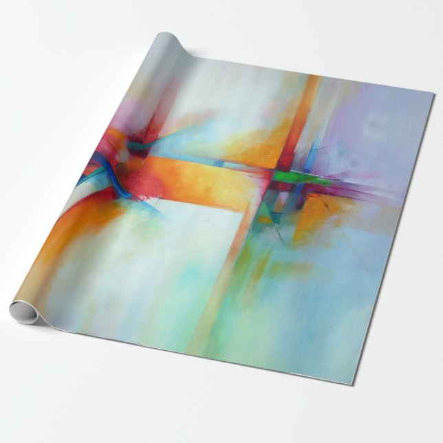 Papel De Regalo Navidades de arte abstracto moderno dan Guay (Desenrollado)