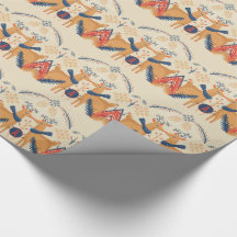 Navidades de arte folclórico monogramados Árboles 