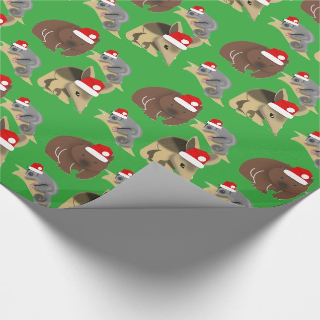Papel De Regalo Navidades de Aussie Animals (Esquina)