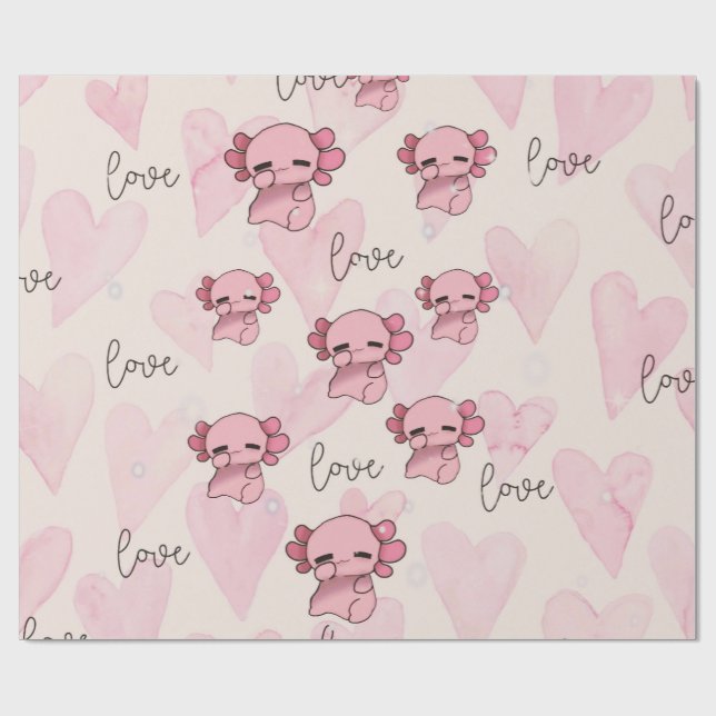 Papel De Regalo Navidades de Axolotl (Superficie plana)