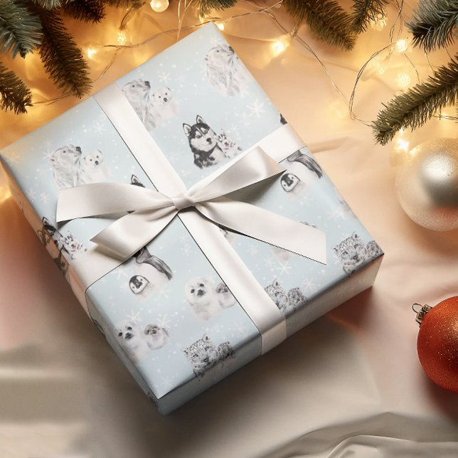 Papel De Regalo Navidades de Baby Shower Invierten a los animales  (Subido por el creador)