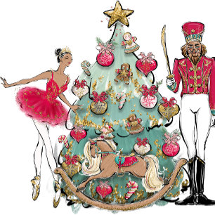 Papel De Regalo Navidades de baile de ballet de cazadores de nuece