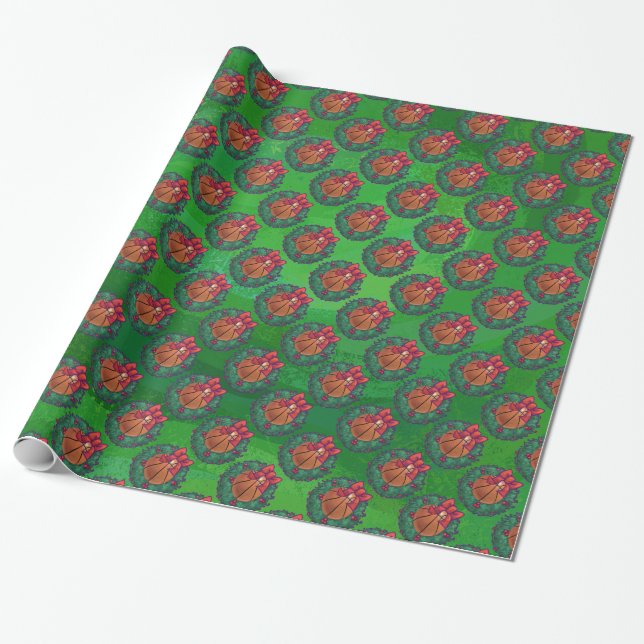 Papel De Regalo Navidades de baloncesto (Desenrollado)