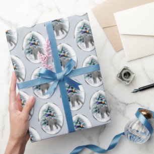 Papel De Regalo Navidades de Bedlington Terrier