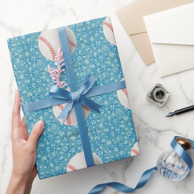 Papel De Regalo Navidades de béisbol (Regalar)