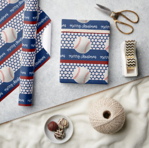 Papel De Regalo Navidades de béisbol