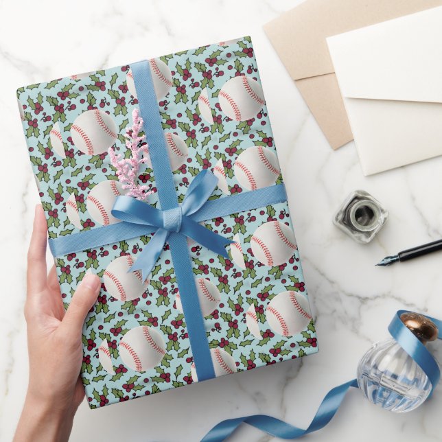 Papel De Regalo Navidades de béisbol (Regalar)