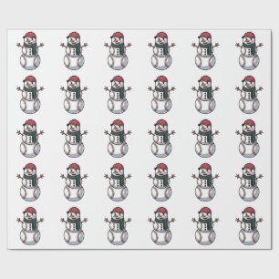 Papel De Regalo Navidades de Béisbol de Snowden