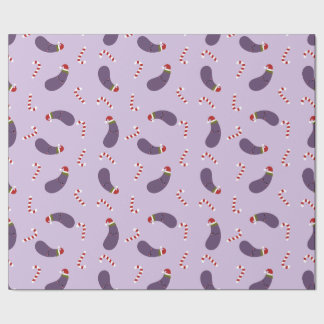 Papel De Regalo navidades de berenjenas