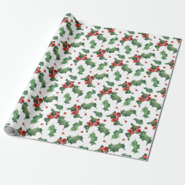 Papel De Regalo Navidades de Berry Rojo Modernos
