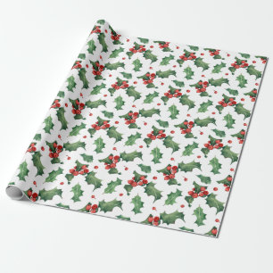 Papel De Regalo Navidades de Berry Rojo Modernos