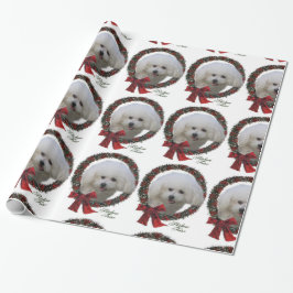 Papel De Regalo Navidades de Bichon Frise