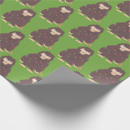 Papel De Regalo Navidades de Bigfoot Sasquatch