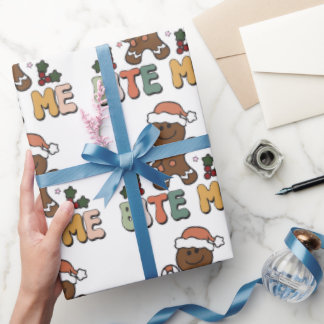 Papel De Regalo Navidades de Bite Me Gingerbread Groovy