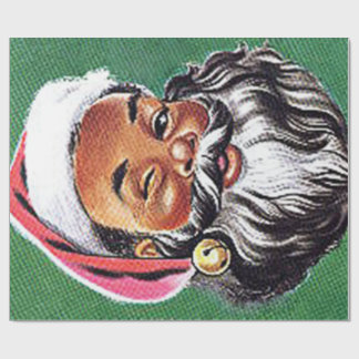 Papel De Regalo Navidades de Black Santa Claus de Estados Unidos