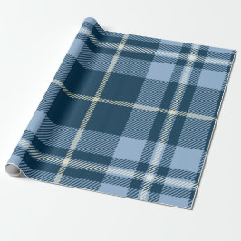 Papel De Regalo Navidades de Blue Tartan