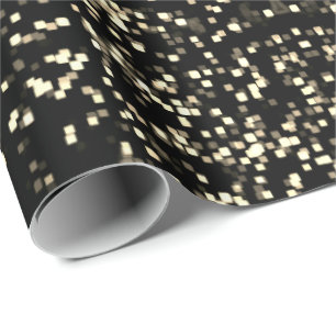 Papel De Regalo Navidades de bokek de sepia brillantes lucen cubos