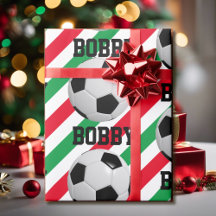 Navidades de bolas de fútbol añaden tira de nombre