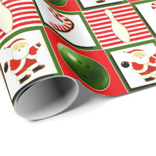 Papel De Regalo Navidades de boliche