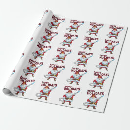 Papel De Regalo Navidades de bomberos Santa Claus Bombero
