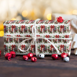 Papel De Regalo Navidades de bonito Polka Dot Coquette Bow