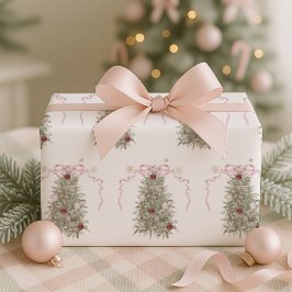 Papel De Regalo Navidades de Bow Rosado
