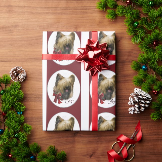 Papel De Regalo Navidades de Briard (Regalo de vacaciones)
