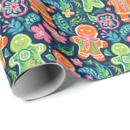Papel De Regalo Navidades de Bright Palm Beach Gingerbread