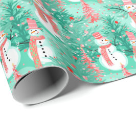 Papel De Regalo Navidades de Bright Palm Beach Snowman