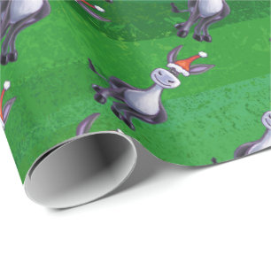 Papel De Regalo Navidades de burro