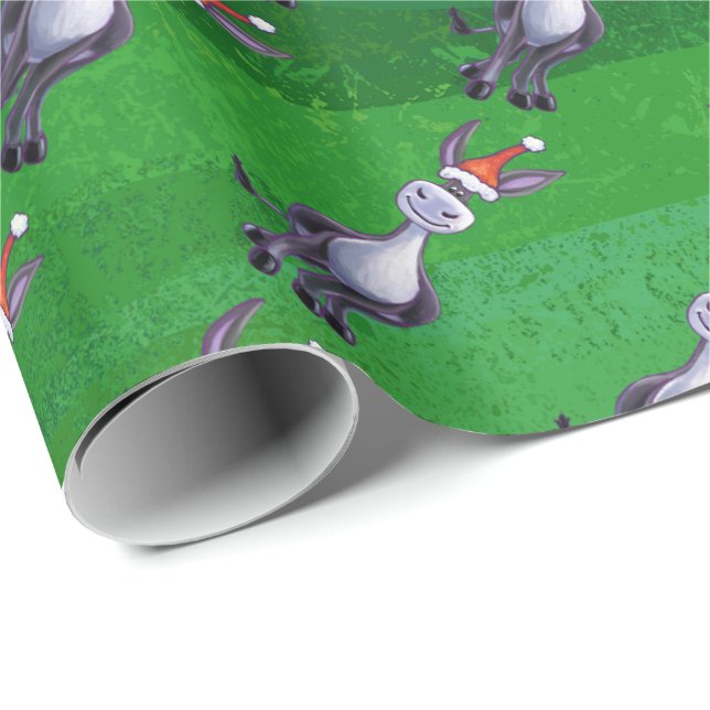 Papel De Regalo Navidades de burro (Esquina del rollo)