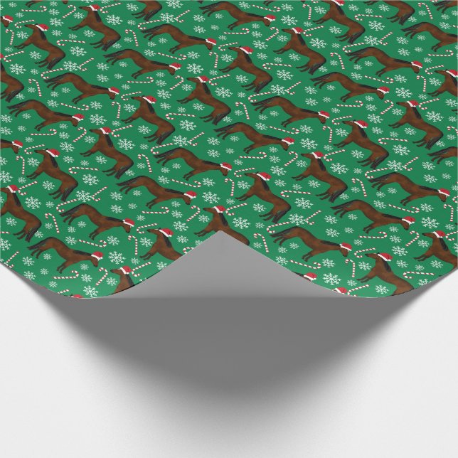Papel De Regalo Navidades de caballos (Esquina)